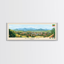 Load image into Gallery viewer, Bishoftu, Ethiopia Panoramic Travel Poster Canvas Print, Bishoftu, Ethiopia Painting, Ethiopia Art, Bishoftu Panoramic Travel Art, Travel Painting