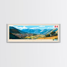 Carregar imagem no visualizador da galeria, Cajamarca, Peru Panoramic Travel Poster Canvas Print, Cajamarca, Peru Painting, Peru Art, Cajamarca Travel Art, Guest Room Painting