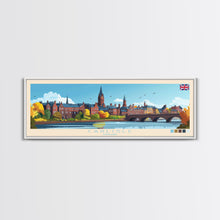 Carregar imagem no visualizador da galeria, Carlisle, England Travel Poster Panoramic Canvas Print, Carlisle, England Painting, England Art, Carlisle Travel Art, Guest Room Painting