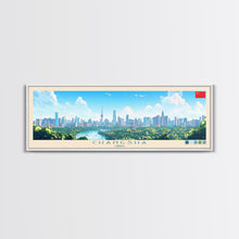 Cargar imagen en el visor de la galería, Changsha, China Panoramic Travel Poster Canvas Print, Changsha, China Painting, China Art, Changsha Travel Art, Living Room Painting