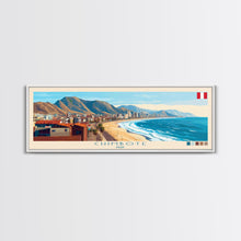 Cargar imagen en el visor de la galería, Chimbote, Peru Panoramic Travel Poster Canvas Print, Chimbote, Peru Painting, Peru Art, Chimbote Travel Art, Living Room Painting