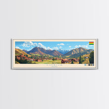 Cargar imagen en el visor de la galería, Cobija, Bolivia Panoramic Travel Poster Canvas Print, Cobija, Bolivia Painting, Bolivia Art, Cobija Travel Art, Guest Room Painting