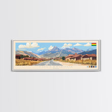 Cargar imagen en el visor de la galería, Colcapirhua, Bolivia Travel Poster Panoramic Canvas Print, Colcapirhua, Bolivia Painting, Bolivia Art, Colcapirhua Travel Art, Guest Room Painting