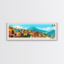 Load image into Gallery viewer, Cuautitlan Izcalli, Mexico Panoramic Travel Poster Canvas Print, Cuautitlan Izcalli, Mexico Painting, Mexico Art, Cuautitlan Izcalli Panoramic Travel Art, Travel Painting