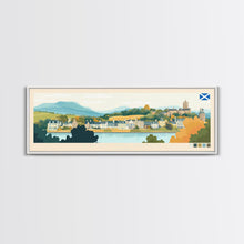 Load image into Gallery viewer, East Kilbride, Scotland Travel Poster Panoramic Canvas Print, East Kilbride, Scotland Painting, Scotland Art, East Kilbride Travel Art, Guest Room Painting