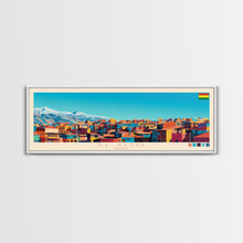 Load image into Gallery viewer, El Alto, Bolivia Panoramic Travel Poster Canvas Print, El Alto, Bolivia Painting, Bolivia Art, El Alto Panoramic Travel Art, Travel Painting