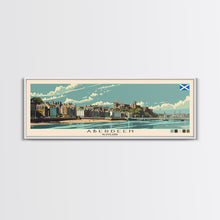 Carregar imagem no visualizador da galeria, Aberdeen, Scotland Panoramic Canvas Print, Aberdeen, Scotland Painting, Scotland Art, Aberdeen Travel Poster, Travel Art, Vacation Gift