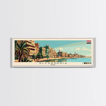 Carregar imagem no visualizador da galeria, Alexandria, Egypt Panoramic Canvas Print, Alexandria, Egypt Painting, Egypt Art, Alexandria Travel Poster, Travel Art, Guest Room Painting