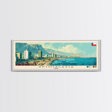 Load image into Gallery viewer, Antofagasta, Chile Panoramic Canvas Print, Antofagasta, Chile Painting, Chile Art, Antofagasta Travel Poster, Travel Art, Housewarming Gift
