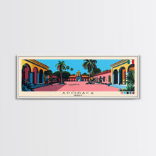 Load image into Gallery viewer, Apodaca, Mexico Panoramic Canvas Print, Apodaca, Mexico Painting, Mexico Art, Apodaca Travel Poster, Travel Art, Vacation Gift