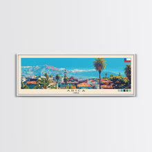 Load image into Gallery viewer, Arica, Chile Panoramic Canvas Print, Arica, Chile Painting, Chile Art, Arica Travel Poster, Travel Art, Guest Room Painting