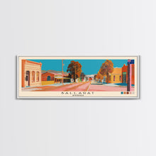Load image into Gallery viewer, Ballarat, Australia Panoramic Canvas Print, Ballarat, Australia Painting, Australia Art, Ballarat Travel Poster, Travel Art, Housewarming Gift