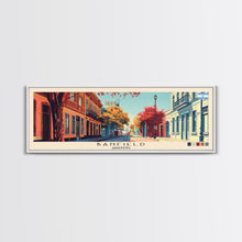 Load image into Gallery viewer, Banfield, Argentina Panoramic Canvas Print, Banfield, Argentina Painting, Argentina Art, Banfield Travel Poster, Travel Art, Guest Room Painting