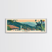Load image into Gallery viewer, Bello, Colombia Panoramic Canvas Print, Bello, Colombia Painting, Colombia Art, Bello Travel Poster, Travel Art, Living Room Painting