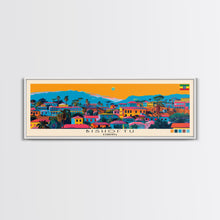 Load image into Gallery viewer, Bishoftu, Ethiopia Panoramic Canvas Print, Bishoftu, Ethiopia Painting, Ethiopia Art, Bishoftu Travel Poster, Travel Art, Vacation Gift