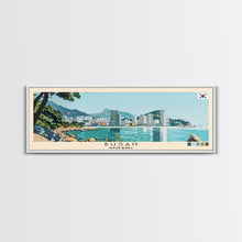 Carregar imagem no visualizador da galeria, Busan, South Korea Panoramic Canvas Print, Busan, South Korea Painting, South Korea Art, Busan Travel Poster, Travel Art, Guest Room Painting