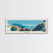Load image into Gallery viewer, Christchurch, New Zealand Panoramic Canvas Print, Christchurch, New Zealand Painting, New Zealand Art, Christchurch Travel Poster, Travel Art, Housewarming Gift
