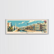 Load image into Gallery viewer, Damascus, Syria Panoramic Canvas Print, Damascus, Syria Painting, Syria Art, Damascus Travel Poster, Travel Art, Guest Room Painting