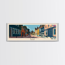 Load image into Gallery viewer, Ely, England Panoramic Canvas Print, Ely, England Painting, England Art, Ely Travel Poster, Travel Art, Living Room Painting