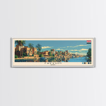 Cargar imagen en el visor de la galería, Fayyum, Egypt Panoramic Canvas Print, Fayyum, Egypt Painting, Egypt Art, Fayyum Travel Poster, Travel Art, Housewarming Gift