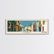 Carregar imagem no visualizador da galeria, Galway, Ireland Panoramic Canvas Print, Galway, Ireland Painting, Ireland Art, Galway Travel Poster, Travel Art, Housewarming Gift