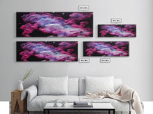 Load image into Gallery viewer, Beautiful Universe Space Art, Galaxy Print, Bubblegum Pink Art, Framed Canvas Print, Framed Wall Art
