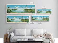 Load image into Gallery viewer, Biscayne National Park, Panoramic Florida Travel Art, National Park Print, Minimalist Travel Art, Midcentury Modern Style Landscape