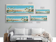 Load image into Gallery viewer, Biscayne National Park, Panoramic Florida Travel Art, National Park Print, Minimalist Travel Art, Midcentury Modern Style Landscape