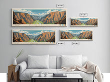 Load image into Gallery viewer, Black Canyon Of The Gunnison National Park, Panoramic Colorado Travel Art, National Park Print, Minimalist Travel Art, Midcentury Modern