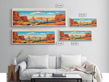 Carregar imagem no visualizador da galeria, Canyonlands National Park, Panoramic Utah Travel Art, National Park Print, Minimalist Travel Art, Midcentury Modern Style Landscape
