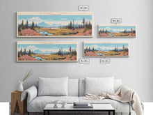 Load image into Gallery viewer, Kobuk Valley National Park, Panoramic Alaska Travel Art, National Park Print, Minimalist Travel Art, Midcentury Modern Style Landscape