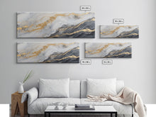 Carregar imagem no visualizador da galeria, Abstract print White and gold Marble wall art Abstract Canvas art Marble Wall decor Modern wall art Abstract Printable wall art