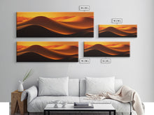 Load image into Gallery viewer, Asbtract Art Deco Style Sand Dunes, Framed Canvas Print, Living Room Decor, MCM Style Art, Midcentury Modern, Minimalist Art