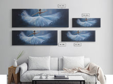 Load image into Gallery viewer, Ballerina Wall Art Watercolor Framed Canvas Print, Ballet Wall Decor, Ballet Prints, Ballerina Tutu and Slippers, Girl Room Nursery Art