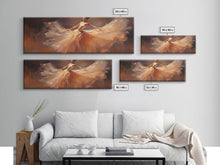 Load image into Gallery viewer, Ballerina Wall Art Watercolor Framed Canvas Print, Ballet Wall Decor, Ballet Prints, Ballerina Tutu and Slippers, Girl Room Nursery Art