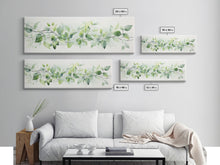 Load image into Gallery viewer, Botanical Art Print - Framed Canvas Print - Eucalyptus Art - Garden Print - Large Gallery Wrap Ready To Hang Wall Art, Optional Frame