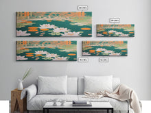 Load image into Gallery viewer, Japanese Style Zen Garden, Extra Large Wall Art, Framed Panoramic Canvas Print, Framed Wall Decor