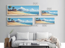 Carregar imagem no visualizador da galeria, Agiba Beach, Egypt Panoramic Print, Vacation Gift, Egypt Wall Art, Beach Painting, Beach Decor, Beach Or Lakehouse Art