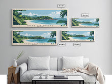 Load image into Gallery viewer, Anse La Passe, Seychelles Panoramic Print, Vacation Gift, Seychelles Wall Art, Beach Painting, Beach Decor, Beach Or Lakehouse Art
