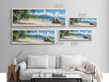 Load image into Gallery viewer, Anse Source d’Argent, Seychelles Panoramic Print, Vacation Gift, Seychelles Wall Art, Vacation Wall Art, Vacatation Memories, Beach Decor, Beach Or Lakehouse Art