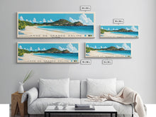Load image into Gallery viewer, Anse de Grande Saline, St. Barths Panoramic Print, Vacation Gift, St. Barths Wall Art, Beach Painting, Beach Decor, Large Wall Art, Wood Frame Art