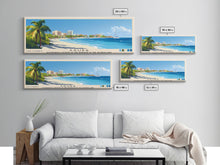 Load image into Gallery viewer, Aruba, autonomous country of the Kingdom of the Netherlands Panoramic Print, Vacation Gift, autonomous country of the Kingdom of the Netherlands Wall Art, Beach Painting, Beach Decor, Large Wall Art, Wood Frame Art