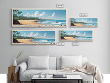 Carregar imagem no visualizador da galeria, Auroville Beach, India Panoramic Print, Vacation Gift, India Wall Art, Beach Painting, Beach Decor, Large Wall Art, Wood Frame Art