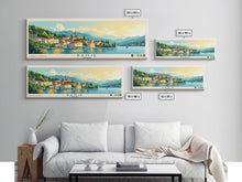Load image into Gallery viewer, Banje, Croatia Panoramic Print, Vacation Gift, Croatia Wall Art, Beach Painting, Beach Decor, Beach Or Lakehouse Art