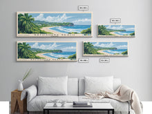 Load image into Gallery viewer, Bathsheba Beach, Barbados Panoramic Print, Vacation Gift, Barbados Wall Art, Beach Painting, Beach Decor, Beach Or Lakehouse Art