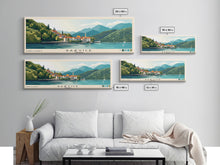 Carregar imagem no visualizador da galeria, Bačvice, Croatia Panoramic Print, Vacation Gift, Croatia Wall Art, Beach Painting, Beach Decor, Beach Or Lakehouse Art