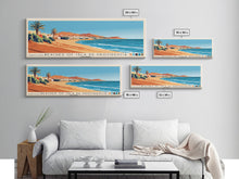 Load image into Gallery viewer, Beaches of Isla de Providencia, Colombia Panoramic Print, Vacation Gift, Colombia Wall Art, Beach Painting, Beach Decor, Large Wall Art, Wood Frame Art