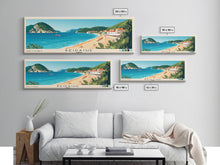 Load image into Gallery viewer, Beidaihe, China Panoramic Beach Print, Vacation Gift, China Wall Art, Beach Painting, Beach Decor, Beach Painting