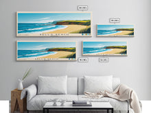Load image into Gallery viewer, Bells Beach, Australia Panoramic Beach Print, Vacation Gift, Australia Wall Art, Beach Painting, Beach Decor, Beach Painting