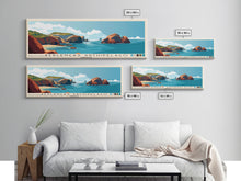 Load image into Gallery viewer, Berlengas Archipelago, Portugal Panoramic Print, Vacation Gift, Portugal Wall Art, Beach Painting, Beach Decor, Beach Or Lakehouse Art